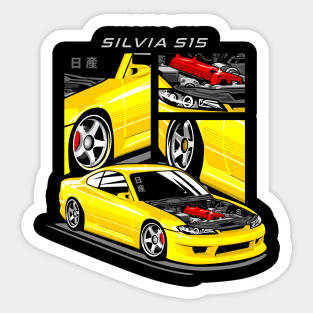 JDM car nissan silvia S15 Sticker